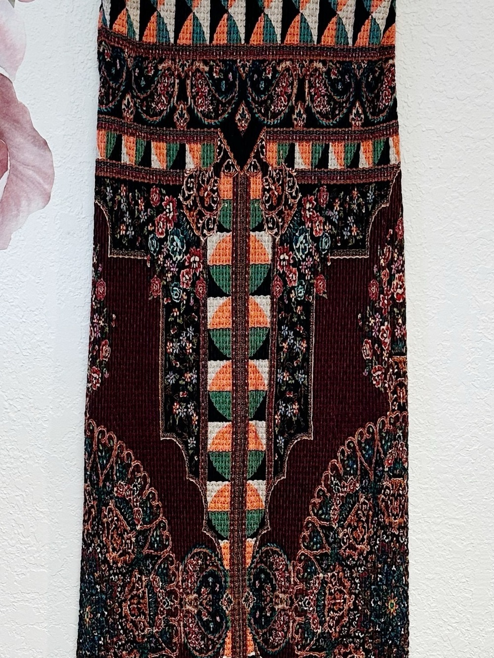 Farm Rio X Anthropologie Mixed Pattern Maxi Skirt or Dress EUC XSmall - Picture 8 of 16